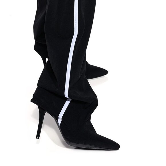 Callie Kill the Track Azalea Wang PantBoot SAGE GREEN Nylon Jogger Boot 7 7.5 8 - Picture 15 of 16